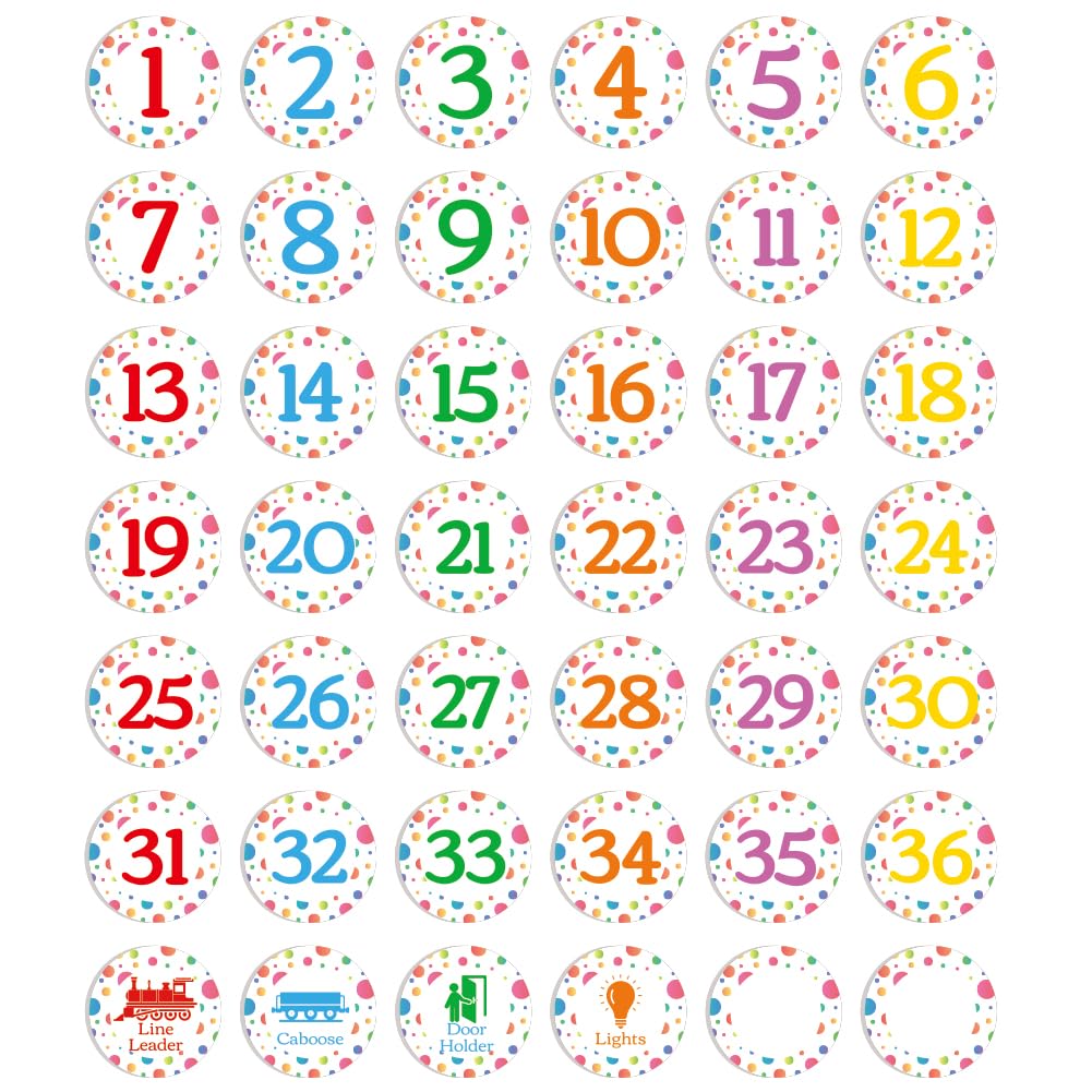 TAKA✴︎☆ Amazon.com: SUPERDANT 1-36 Spot Marker Sticker Polka Dot Bubble